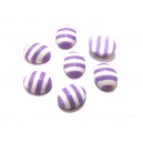 CRD10*8-05 - Cabochon rasina dungi mov si albe 10*8mm - STOC LIMITAT!!!