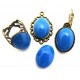 CR18*13mm-01 - Cabochon rasina albastru semiopac 18*13mm