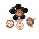 CSP10mm-03 - Cabochon sticla print 10mm