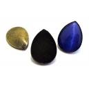 BCE56 - (1 pereche) Baza cercei platou lacrima bronz antic 25*18mm
