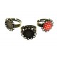 BI84 - Baza inel reglabila bronz antic platou dantela 12mm