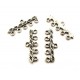 CO236 - Conector multisir 5 bucle argintiu antic 26*10mm
