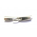 IH16 - Inchizatoare carlig argintiu antic 52*12mm