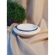 UNICAT - XCER55 - Scrumiera ceramica bleumarin si bej 23.5*7cm