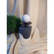 UNICAT - XCER25 - Suport lumanare ceramica bleumarin si bej 22.5*15*10cm