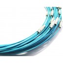 CSC15 - Colier sarma siliconata albastru 44cm