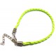 BRP06 - Bratara imitatie piele impletita verde neon 21cm - STOC FOARTE LIMITAT!!!