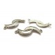 CO262 - Conector semilune argintiu antic 37*14mm