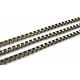 LN04 - (1 metru) Lant negru gun metal 3.2*3.2mm - zale patrate