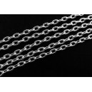 LA16 - (1 metru) Lant argintiu 5*3*0.9mm - zale cu model