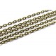 LB15 - (1 metru) Lant bronz antic 4.1*3.1*0.8mm - zale plate