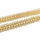 LD14 - (0.50 metri) - Lant decorativ impletit auriu 12mm