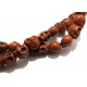 DISPONIBIL 1 SET CU 16 BUCATI - PSE115-01 - Howlit de sinteza skull maro 9*7.5mm