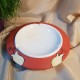 UNICAT - XCER31C - Scrumiera ceramica rosu indian cu lalele 24*5cm