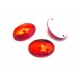 ACC45-06 - Accesoriu de cusut oval rosu 18*13mm - STOC LIMITAT
