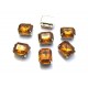 DM01-01 - Distantier montee dreptunghi cognac 10*8mm