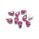 DM04-10 - Distantier montee lacrima roz fucsia 10*6mm