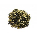 STR2.0-2.1mm - (10 buc.) Strasuri conice cristale negre 2.0-2.1mm