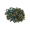 STR2.0-2.1mm - (10 buc.) Strasuri conice cristale verde turcoaz 2.0-2.1mm