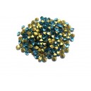 STR3.0-3.2mm - (10 buc.) Strasuri conice cristale albastru turcoaz 3.0-3.2mm