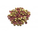 STR3.4-3.5mm - (10 buc.) Strasuri conice cristale roz intens 3.4-3.5mm 
