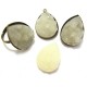 CRS28 - Cabochon rasina druzy lacrima vanilie 25*18mm